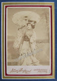 Farrar, Geraldine - Signed cabinet photo as Madama Butterfly + Cast page + Ad