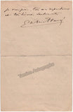 Faure, Gabriel - Autograph Note Signed