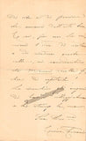 Ferrani, Cesira - Autograph Letter Signed 1892