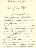 Francois Delmas, Jean - Autograph Letter Signed
