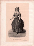 French Female Actresses and Singers - Set of 29 Original Lithographs ca. 1841-1842