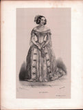 French Female Actresses and Singers - Set of 29 Original Lithographs ca. 1841-1842