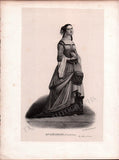 French Female Actresses and Singers - Set of 29 Original Lithographs ca. 1841-1842