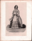 French Female Actresses and Singers - Set of 29 Original Lithographs ca. 1841-1842