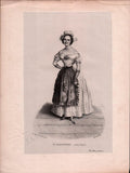 French Female Actresses and Singers - Set of 29 Original Lithographs ca. 1841-1842
