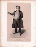 French Male Actors and Singers - Set of 44 Original Lithographs ca. 1841-1842