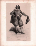 French Male Actors and Singers - Set of 44 Original Lithographs ca. 1841-1842
