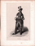 French Male Actors and Singers - Set of 44 Original Lithographs ca. 1841-1842