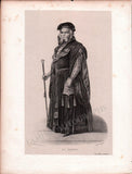 French Male Actors and Singers - Set of 44 Original Lithographs ca. 1841-1842