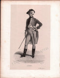 French Male Actors and Singers - Set of 44 Original Lithographs ca. 1841-1842
