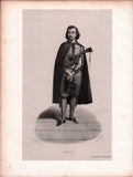 French Male Actors and Singers - Set of 44 Original Lithographs ca. 1841-1842
