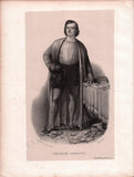 French Male Actors and Singers - Set of 44 Original Lithographs ca. 1841-1842