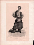 French Male Actors and Singers - Set of 44 Original Lithographs ca. 1841-1842