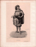 French Male Actors and Singers - Set of 44 Original Lithographs ca. 1841-1842