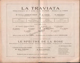 French Opera Program Lot 1905-1924