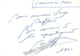 French Singers - Autograph Lot of 9