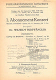 Furtwangler, Wilhelm - Berlin Philharmonic - Program Lot 1948-1952