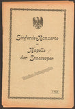 Furtwangler, Wilhelm - Lot of 3 Programs Kapelle der Staatsoper 1920-21