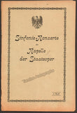 Furtwangler, Wilhelm - Lot of 3 Programs Kapelle der Staatsoper 1920-21