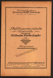 Furtwangler, Wilhelm - Lot of 9 Programs Berlin Philharmonic 1923-1924