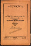 Furtwangler, Wilhelm - Lot of 9 Programs Berlin Philharmonic 1923-1924
