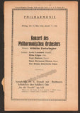 Furtwangler, Wilhelm - Lot of 9 Programs Berlin Philharmonic 1923-1924