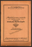 Furtwangler, Wilhelm - Lot of 9 Programs Berlin Philharmonic 1923-1924