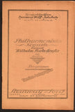 Furtwangler, Wilhelm - Lot of 9 Programs Berlin Philharmonic 1923-1924