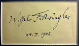 Furtwangler, Wilhelm - Signature & Photo 1942
