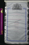 Gala Concert Program in Silk - Royal Opera House Centennial Concert 1958