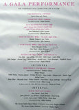 Gala Concert Program in Silk - Royal Opera House Centennial Concert 1958