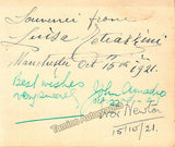 Galli-Curci, Amelita - Zenatello, Giovanni - Tetrazzini, Luisa & Others - Lot of Signed Cards