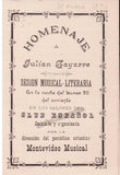 Gayarre, Julian - Cabinet Photo and Program 1890