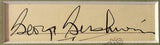 Gershwin, George - Signature and Photo