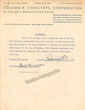 Gigli, Beniamino - Collection of Signed Contracts 1926-1951