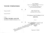 Giulini, Carlo Maria - Signed Program Vienna 1978