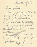 Goetschius, Percy - Autograph Lot Signed (3 Notes & 1 Card) 1932-1936