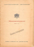 Goldberg, Szymon - Concert Program Amsterdam 1949