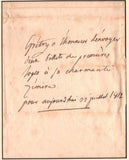 Gretry, Andre - Autograph Note 1812