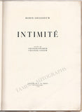 Grigoriev, Boris - Book "Intimité" 1918