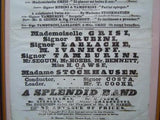 Grisi, Giulia - Rubini, Giovanni - Tamburini, Antonio - Lablache, Luigi - Concert Playbill 1835