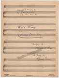 Grunn, Homer - Autograph Manuscripts Lot