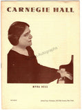 Hess, Myra - Program Carnegie Hall 1955