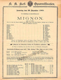 Hof-Operntheater - Lot of 19 Vintage Playbills 1900