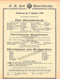 Hof-Operntheater - Lot of 19 Vintage Playbills 1900