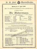 Hof-Operntheater - Lot of 19 Vintage Playbills 1900