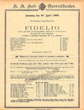 Hof-Operntheater - Lot of 19 Vintage Playbills 1900