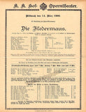 Hof-Operntheater - Lot of 19 Vintage Playbills 1900