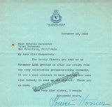 Homer, Louise - 1 Autograph Letter Signed + 1 Typed Letter Signed