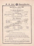 Imperial & Royal Court Opera, Vienna - 10 Playbill Lot 1899